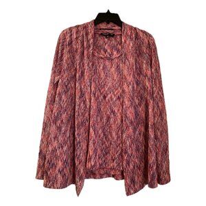 Jones New York Pink and Purple Cardigan Set